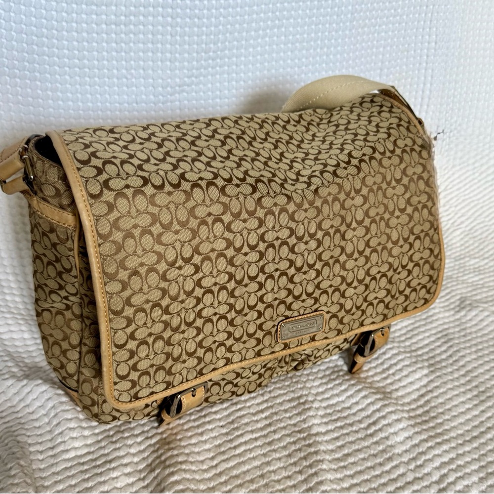 Coach Tan Signature Crossbody Bag
